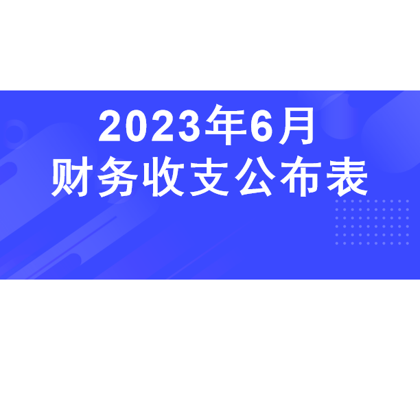 深圳市平湖股份合作公司监事会审议2023年6月财务收支公布表